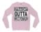 Straight Outta Coimbatore Men/Unisex Long Sleeve T-Shirt in Light Pink Color